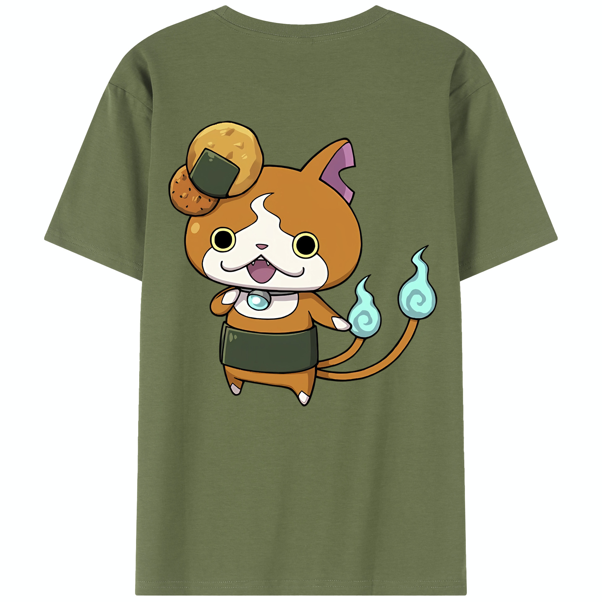 （画像用） 妖怪ウォッチ Yo-kai Watch 綿100％半袖Tシャツ（背面プリント）